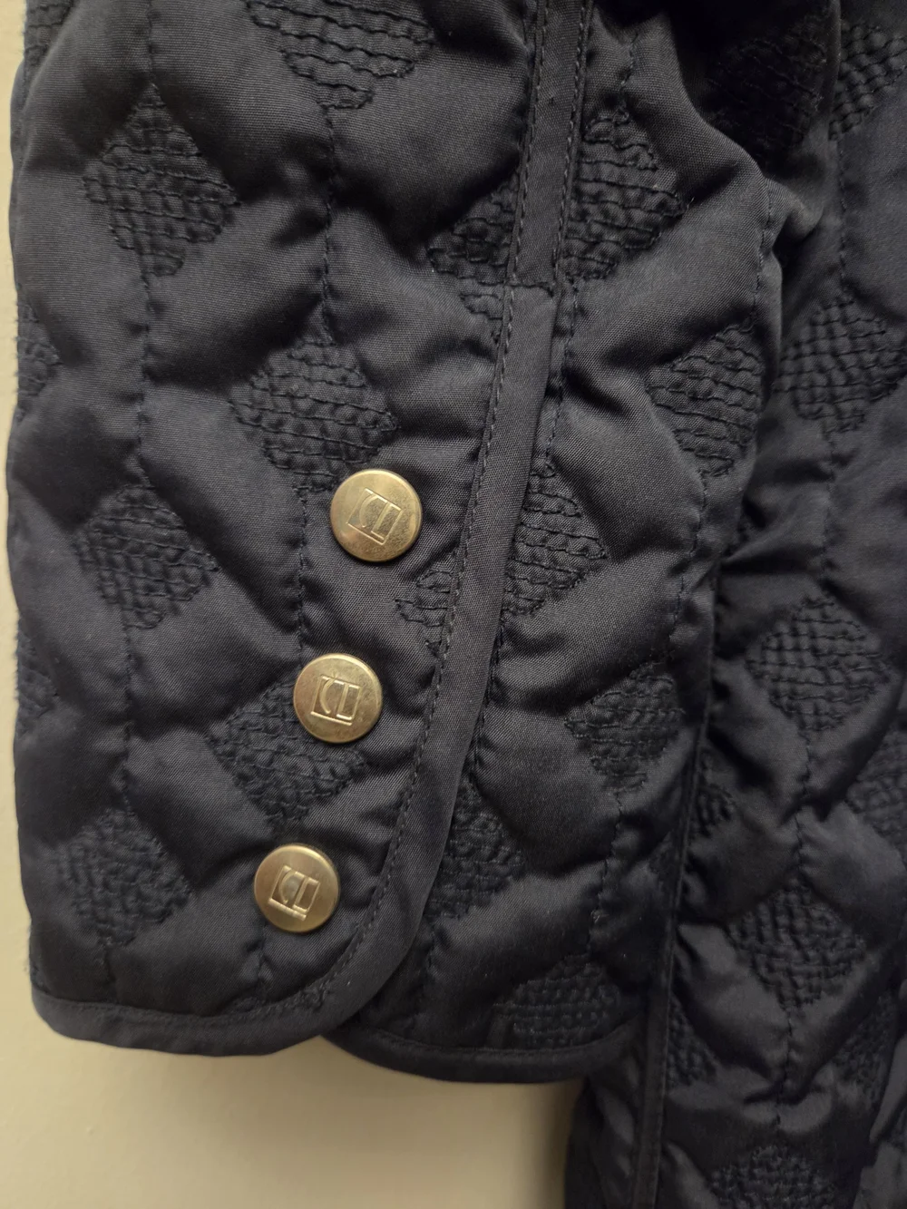 Vintage Carole Little Navy Embroidered Style Jacket